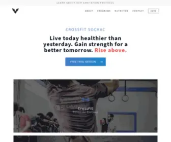 Crossfitsochac.com(Live Today Healthier than Yesterday) Screenshot