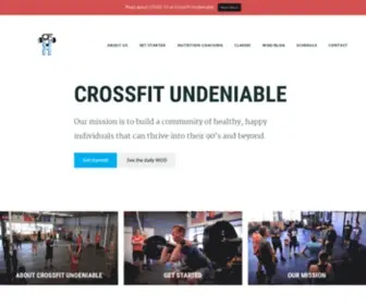 Crossfitundeniable.com(CrossFit Undeniable) Screenshot