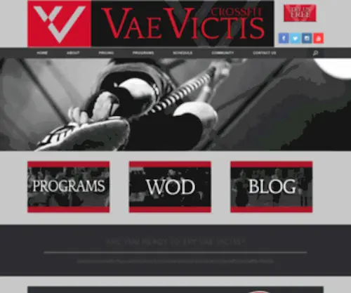 Crossfitvaevictis.com(CrossFit Vae Victis) Screenshot