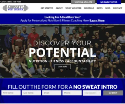 Crossfitwc.com(CrossFit West Chester in West Chester PA) Screenshot