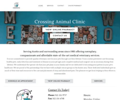 Crossinganimalclinic.com(CROSSING ANIMAL CLINIC) Screenshot