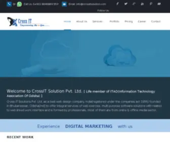 Crossitsolution.com(Grand Welcome to CrossiT Solutions Pvt ltd) Screenshot