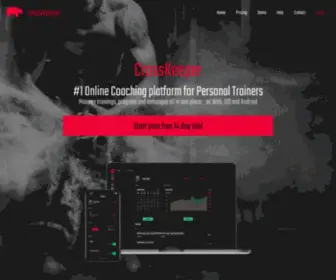 Crosskeeper.app(Personal Trainer software) Screenshot