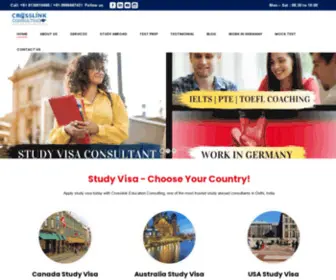Crosslinkconsulting.in(Crosslink Education Consulting) Screenshot