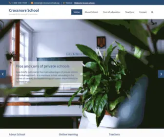 Crossnoreschool.org(The mission of the school) Screenshot