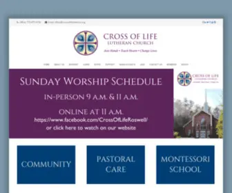 Crossoflifelutheran.org(Join Hands) Screenshot