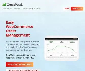 Crosspeakoms.com(CrossPeak WooCommerce Order Management System and WordPress Plugin) Screenshot