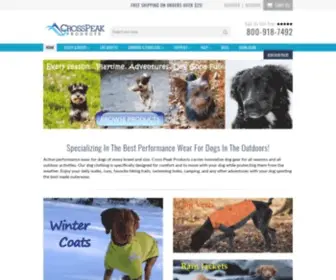 Crosspeakproducts.com(Best dog gear for healthy & active dogs. Great selection of dog supplies) Screenshot