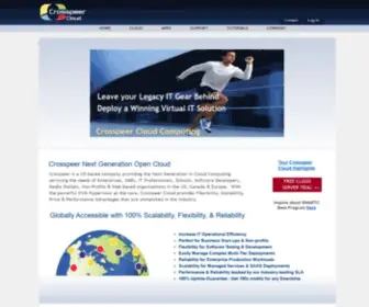 Crosspeer.com(Cloud service provider) Screenshot