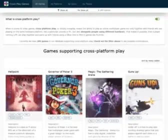 Crossplaygames.com(Crossplay Games) Screenshot