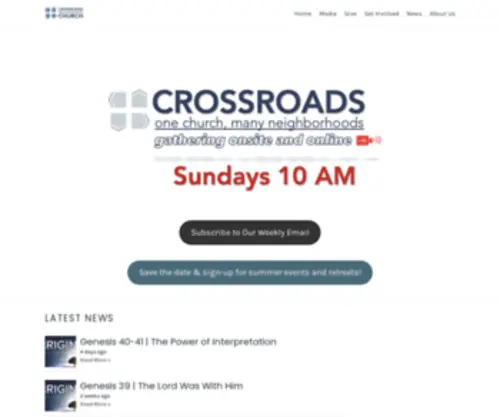 Crossroadscma.com(Crossroads Neighborhood Church) Screenshot