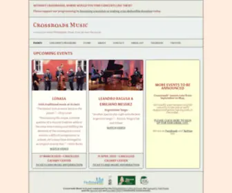 Crossroadsconcerts.org(Crossroads Music) Screenshot