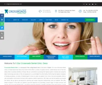 Crossroadsdentalclinic.com(Dental Clinic in Deira Dubai) Screenshot