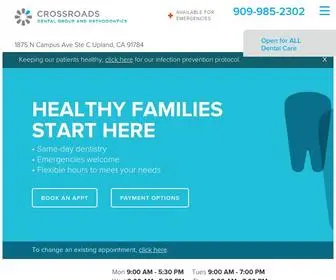 Crossroadsdentalgroup.com(Dentist Office in Upland) Screenshot