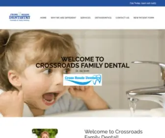 Crossroadsfamilydental.com(Crossroads Family Dental Cosmetic & Family Dentistry) Screenshot