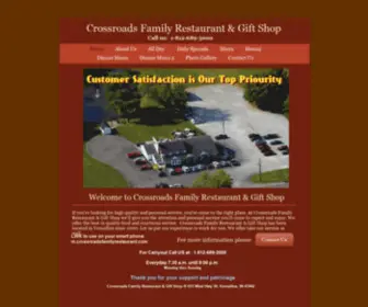 Crossroadsfamilyrestaurant.com(Crossroads Family Restaurant & Gift Shop) Screenshot