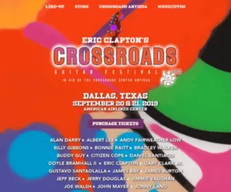 Crossroadsguitarfestival.com(Eric Clapton's Crossroads Guitar Festival 2013) Screenshot