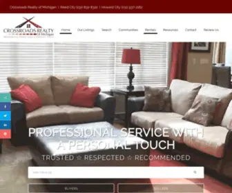 Crossroadsrealtymi.com(Crossroads Realty of Michigan) Screenshot