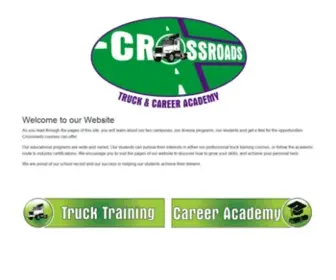 Crossroadstrainingacademy.com(Truck driving training) Screenshot