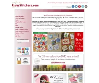 Crossstitchers.com(Cross Stitch Supplies Hard to find cross stitch books charts) Screenshot