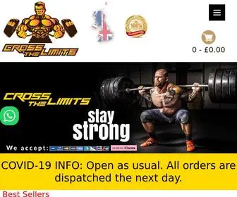 Crossthelimits.co.uk(CROSS THE LIMITS Shop Vitamins & Supplements UK) Screenshot