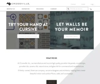 Crossvilleinc.com(Crossville Inc Tile) Screenshot