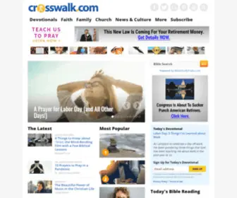 Crosswalk.net(Grow in Faith with Daily Christian Living Articles) Screenshot