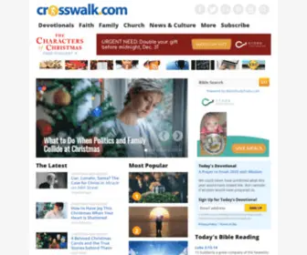 Crosswalk.org(Grow in Faith with Daily Christian Living Articles) Screenshot