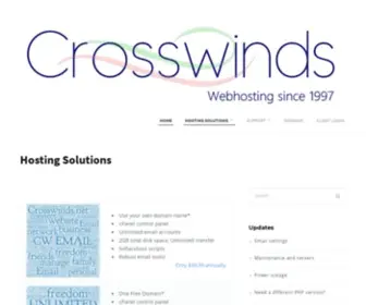 Crosswinds.net(Web Hosting Reseller Domain Name Ecommerce cPanel) Screenshot