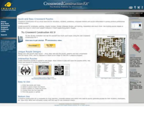 Crosswordkit.com(Crossword Construction Kit) Screenshot