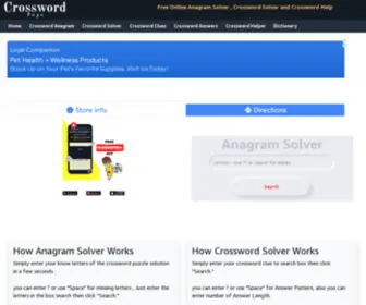 Crossword.page(Anagram Solver) Screenshot
