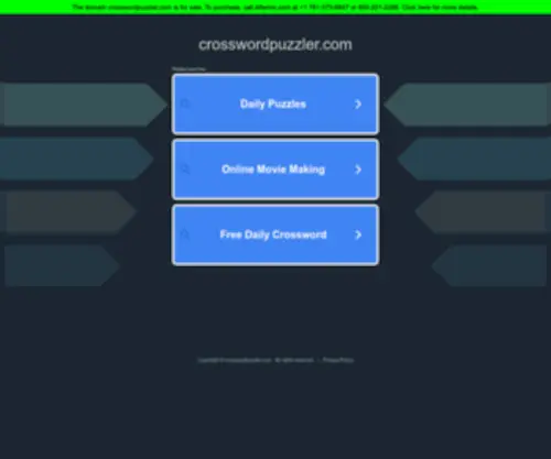 Crosswordpuzzler.com(Crosswordpuzzler) Screenshot