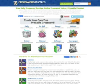 Crosswordpuzzles.net(Free Online Crossword Puzzles) Screenshot