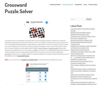 Crosswordpuzzlesolver.net(Crossword Solver) Screenshot