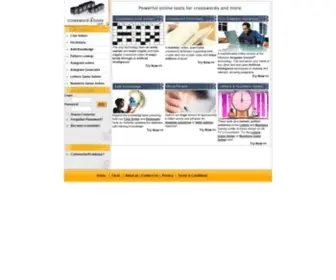 Crosswordtools.com(Crossword tools .com) Screenshot