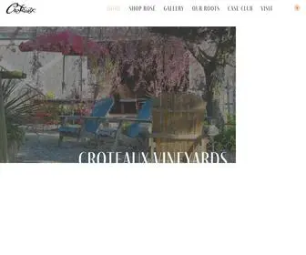 Croteaux.com(Croteaux Vineyards) Screenshot