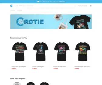 Crotie.com(Shop for printed t) Screenshot