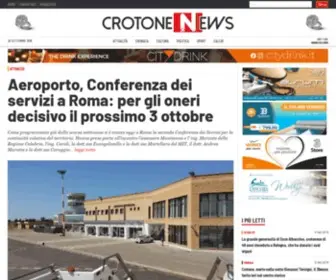 Crotonenews.com(CrotoneNews è il giornale online con aggiornamenti e news in tempo reale su Crotone e Provincia) Screenshot