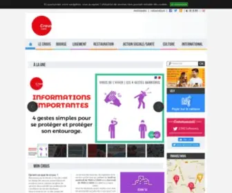 Crous-Creteil.fr(Créteil) Screenshot