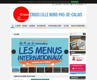 Crous-Lille.fr(Crous Lille Nord) Screenshot