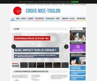 Crous-Nice.fr(L'objectif du Crous) Screenshot