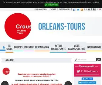 Crous-Orleans-Tours.fr(Accueil) Screenshot