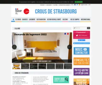 Crous-Strasbourg.fr(Crous de Strasbourg) Screenshot