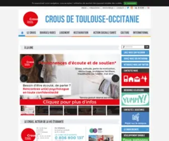 Crous-Toulouse.fr(Crous de Toulouse) Screenshot