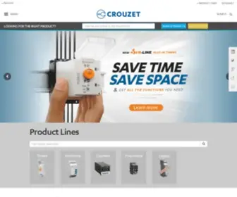 Crouzet-Control.com(CROUZET products catalog & media files) Screenshot