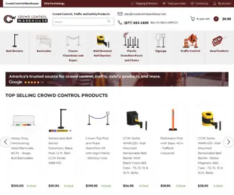Crowdcontrolwarehouse.com(Safety Products for Crowd Control) Screenshot
