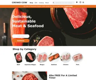 Crowdcow.com(Online Meat & Seafood Delivery) Screenshot