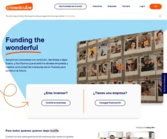 Crowdcube.es(Funding the wonderful) Screenshot