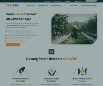 Crowde.co(Platform P2P Lending untuk Permodalan Petani) Screenshot