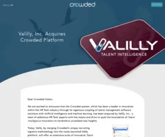 Crowded.com(Crowded acquired by Valilly Inc) Screenshot